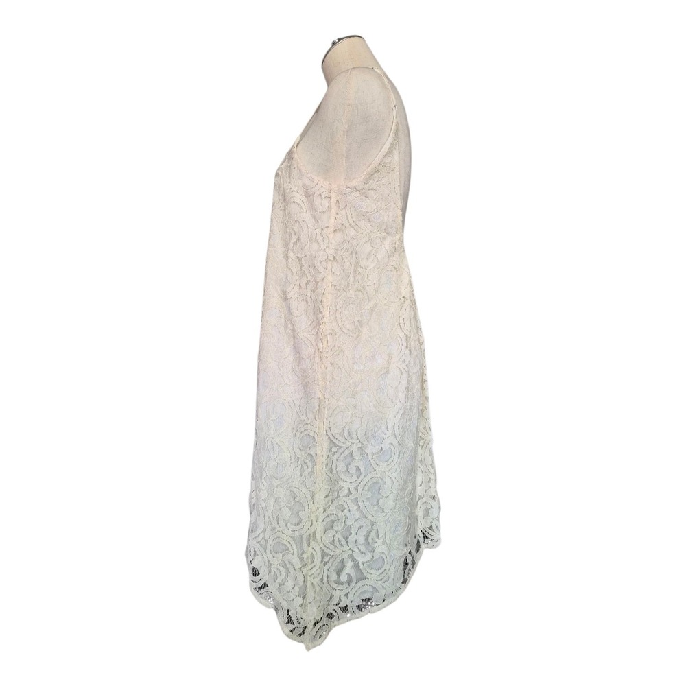 BCBGeneration Ivory Lace Slip Dress XXS Spaghetti Strap Graduation Bridal Mini - Picture 4 of 9